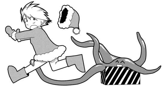 The true spirit of Christmas is a tentacle demon.